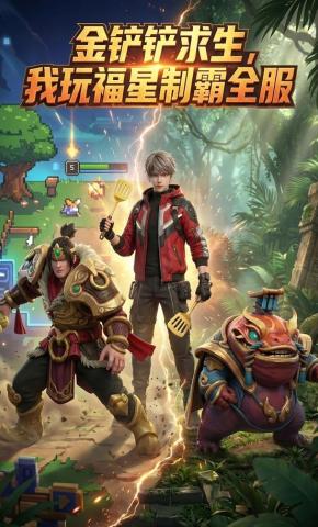 短剧《金铲铲求生，我玩福星制霸全服》海报