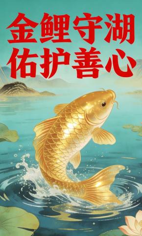 短剧《金鲤守湖佑护善心》海报