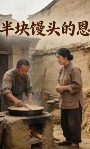 短剧《半块馒头的恩》海报