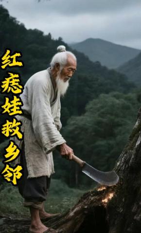 短剧《红痣娃救乡邻》海报