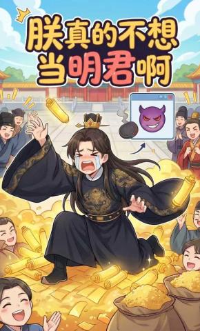短剧《朕真的不想当明君啊》海报