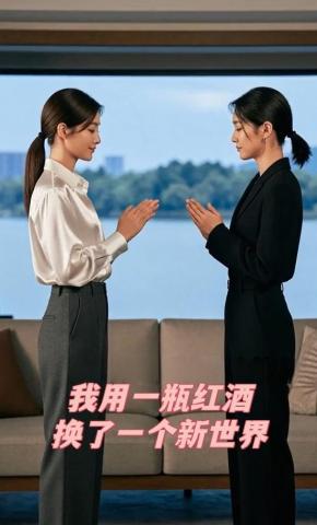 短剧《我用一瓶红酒换了一个新世界》海报