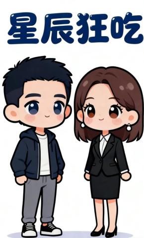 短剧《星辰狂吃》海报