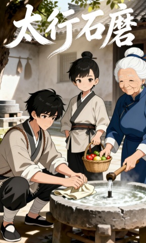 短剧《太行石磨》海报