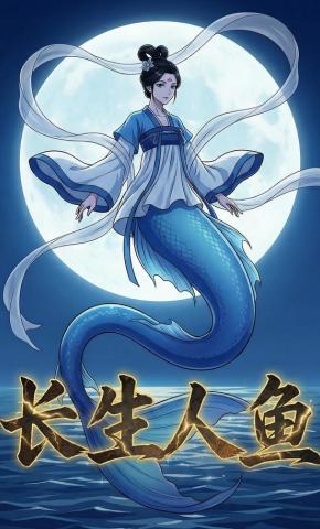 短剧《长生人鱼》海报