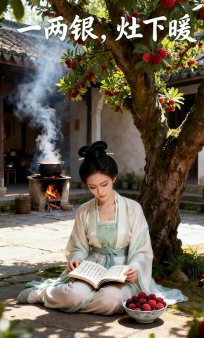 短剧《一两银，灶下暖》海报