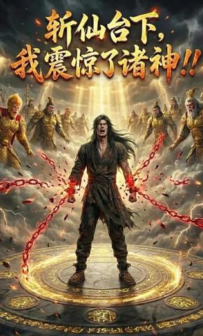 短剧《斩仙台下，我震惊了诸神!!》海报