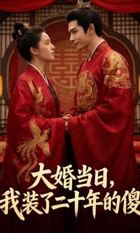 短剧《大婚当日，我装了二十年的傻》海报