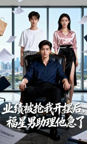 短剧《业绩被抢我开摆后，福星男助理他急了》海报