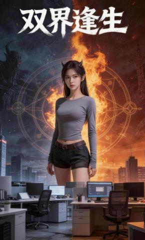短剧《双界逢生》海报
