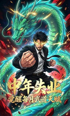 短剧《中年失业，觉醒每月武道天赋》海报