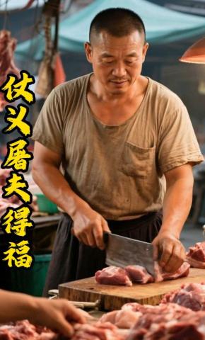短剧《仗义屠夫得福》海报