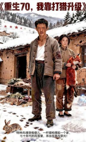 短剧《重生70，我靠打猎升级》海报