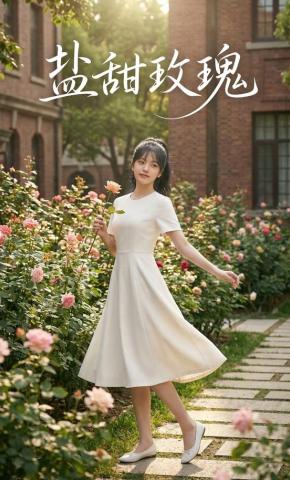 短剧《盐甜玫瑰》海报