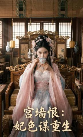 短剧《宫墙恨：妃色谋重生》海报