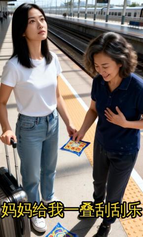 短剧《妈妈给我一叠刮刮乐》海报