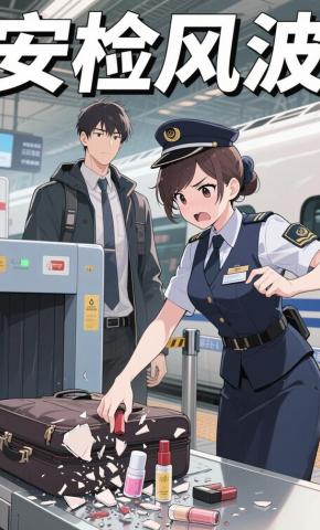 短剧《安检风波》海报