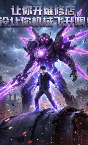 短剧《让你开维修店，没让你机械飞升啊！》海报