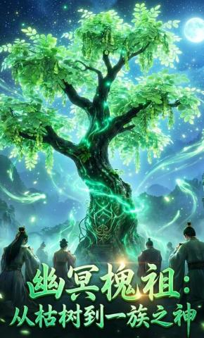 短剧《幽冥槐祖：从枯树到一族之神》海报