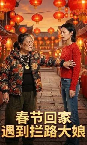 短剧《春节回家遇到拦路大娘》海报