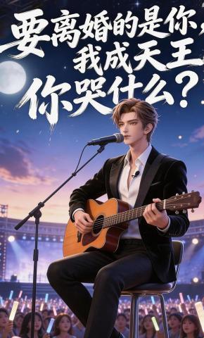 短剧《要离婚的是你，我成天王你哭什么？》海报