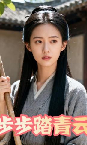 短剧《步步踏青云》海报