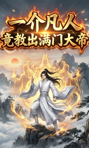 短剧《一介凡人竟教出满门大帝》海报