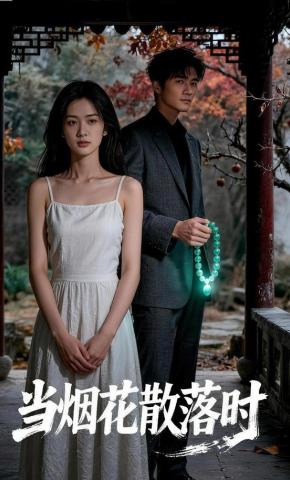 短剧《当烟花散落时》海报
