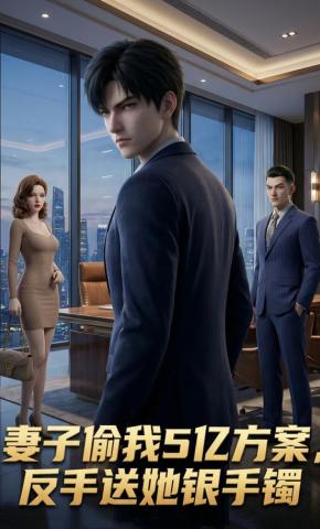 短剧《妻子偷我5亿方案，反手送她银手镯》海报