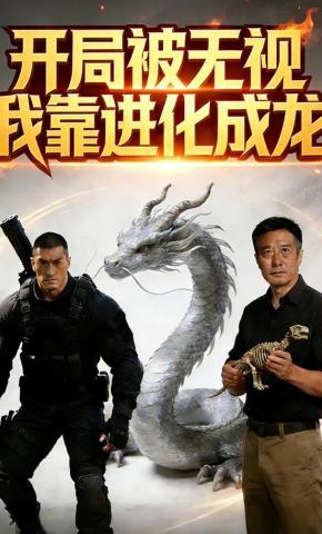 短剧《开局被无视，我靠进化成龙》海报