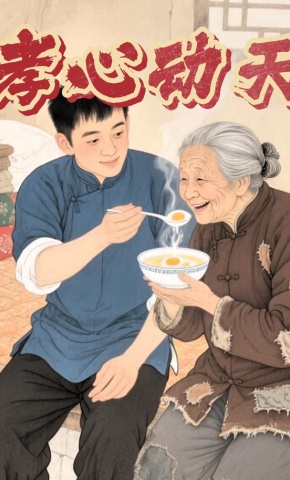 短剧《孝心动天》海报