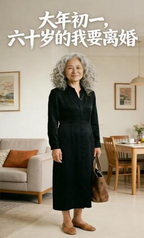 短剧《大年初一，六十岁的我要离婚》海报