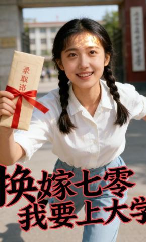 短剧《换嫁七零我要上大学》海报