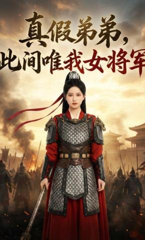 短剧《真假弟弟，此间唯我女将军》海报