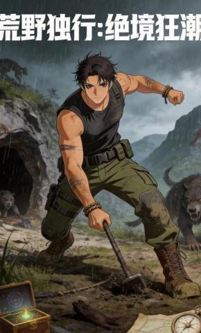短剧《荒野独行绝境狂潮》海报