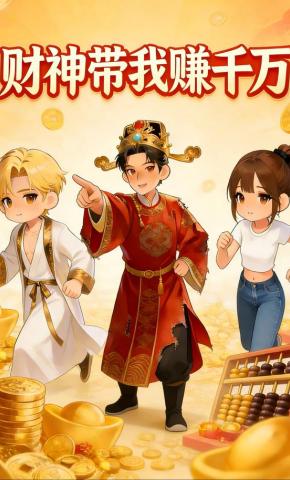 短剧《财神带我赚千万》海报