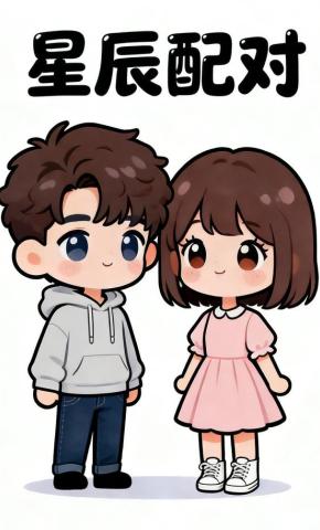 短剧《星辰配对》海报