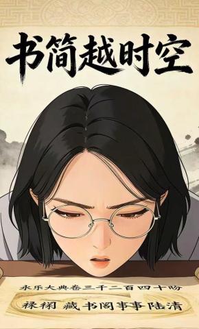 短剧《书简越时空》海报