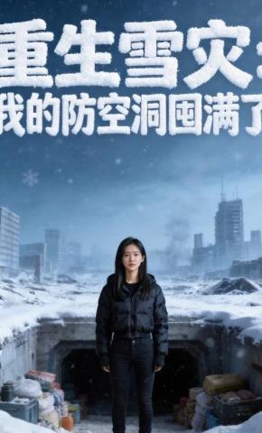 短剧《重生雪灾：我的防空洞囤满了》海报
