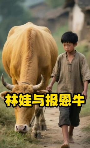 短剧《林娃与报恩牛》海报