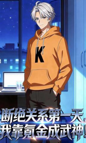 短剧《断绝关系第一天，我氪金成武神！》海报