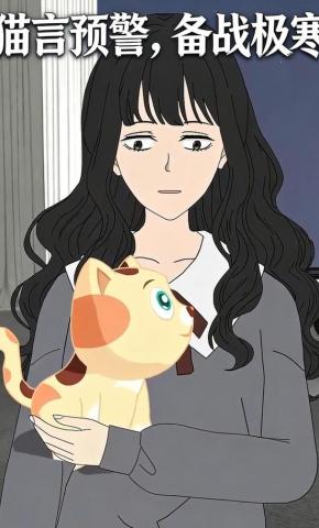 短剧《猫言预警，备战极寒》海报