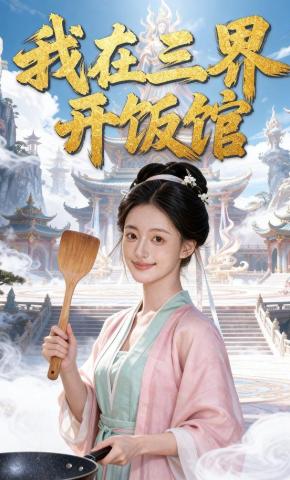 短剧《我在三界开饭馆》海报