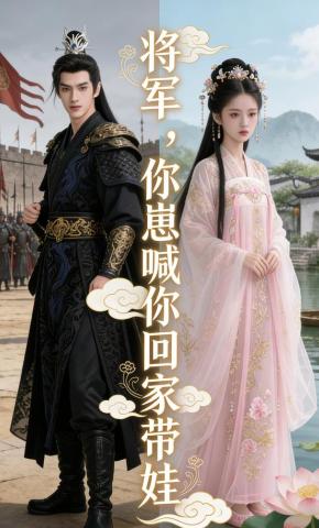 短剧《将军，你崽喊你回家带娃》海报