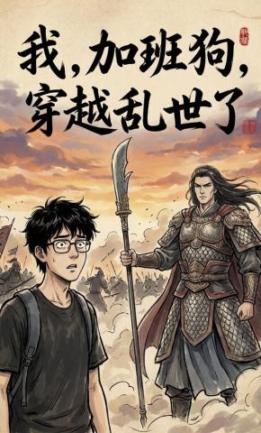 短剧《我，加班狗，穿越乱世了》海报