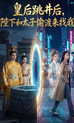 短剧《皇后跳井后，陛下和太子偷渡来找我》海报