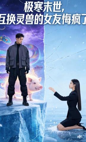 短剧《极寒末世，互换灵兽的女友悔疯了》海报
