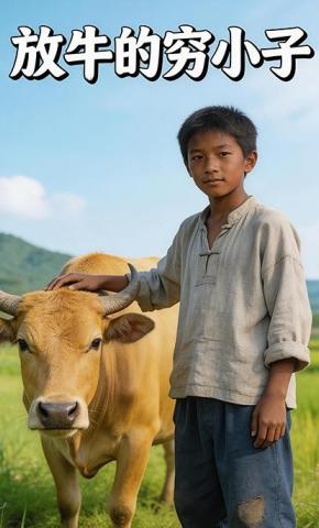 短剧《放牛的穷小子》海报