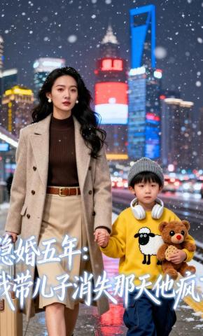 短剧《隐婚五年：我带儿子消失那天他疯了》海报