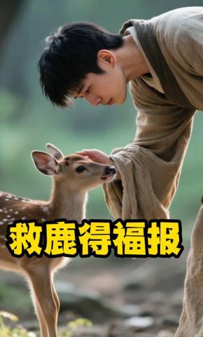 短剧《救鹿得福报》海报